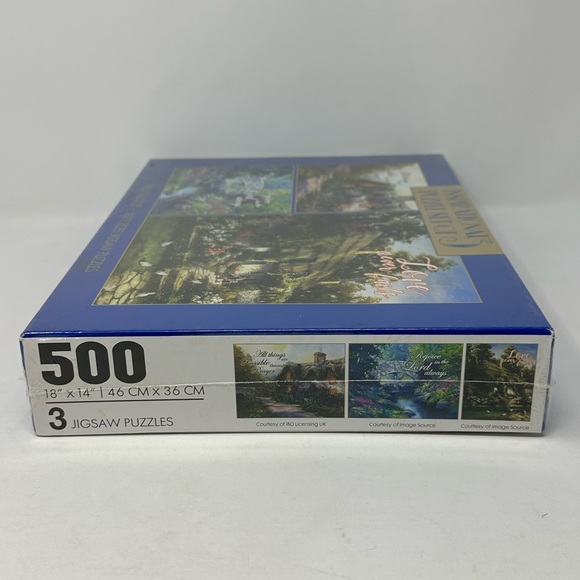 Inspirational & Religious Set Of 3 Puzzles 500 pieces each BRAND NEW SEALED E3 - Picture 3 of 3